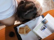 Cum breakfast-toast with milk while I am reading 3/16