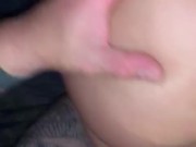 Big ass cheating wife fucked and filmed POV by friend while giving Nick a blowjob in real threesome 5/16