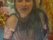 4KHD Latex Femdom Dominatrix SPH Glove Smoking Worship JOI Striptease Sexy Latex Smoke Tricks! 2/16