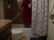 A Sexy Lady Takes A Sexy Shower With A Sexy New Shower Curtain (Sexy) 15/16