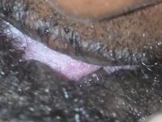 Watching TV While My Step Daddy Eats.  Can't stop squinting in my Daddy Mouth. 12/16