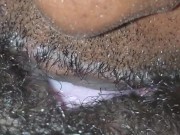 Watching TV While My Step Daddy Eats.  Can't stop squinting in my Daddy Mouth. 13/16