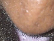 Watching TV While My Step Daddy Eats.  Can't stop squinting in my Daddy Mouth. 15/16