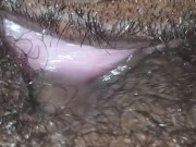 Watching TV While My Step Daddy Eats.  Can't stop squinting in my Daddy Mouth. 9/16