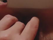 HOT MILF FINGERING HAIRY BUSH WITH BIG PUSSY LIPS 15/16