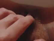 HOT MILF FINGERING HAIRY BUSH WITH BIG PUSSY LIPS 2/16