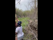 Hubby fucks wife riverside, nearby boaters may see!! 2/16