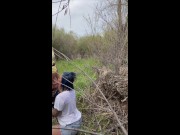 Hubby fucks wife riverside, nearby boaters may see!! 3/16