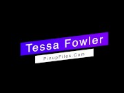 Gorgeous Tessa Fowler uncovers her big natural boobs 2/16