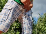 Allowed a guy to jerk off on himself in the park 14/16