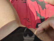 Allowed a guy to jerk off on himself in the park 8/16