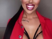 Hot babe Lara Frost in red 16/16