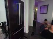 Oblivious girlfriend in background while boyfriend fucks her friend 2/16