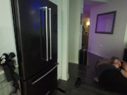 Oblivious girlfriend in background while boyfriend fucks her friend 8/16