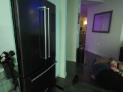 Oblivious girlfriend in background while boyfriend fucks her friend 9/16