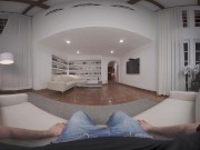 VRConk Skinny Brunette Teen Wants To Show You Something Wet VR Porn 1/16