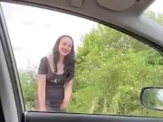 Smoking and touching myself next to a main road! I end up giving Alphamalexxl a quick blow job 😍 11/16