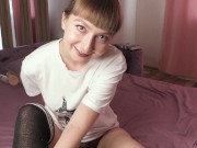 Girl Plays With Favorite Sex Toy Presenting Your Cock 2/16