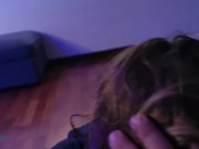 STEPSISTER Sees me Watching Porn and Gets VERY HORNY 🔹 Real Amateur MY BLUE APPLE 2/16