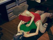 Sexy Clothed Lesbian Pussy Humpping And Grinding Fun At Office Room 3/16