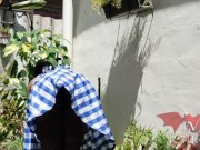 The neighbor of the country house gets a whore in front of the webcam 1/16