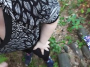 First outdoor of russian BBW, blowjob in the forest and in car 10/16