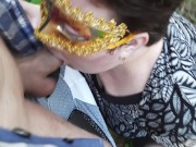 First outdoor of russian BBW, blowjob in the forest and in car 3/16