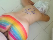 Milf loves when her stepson takes her ass and fucks her in anal with his thick cock 14/16