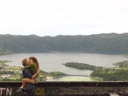 Hot teen couple has risky public sex in an abandoned hotel with people in it!!! - TravellingLovers 2/16