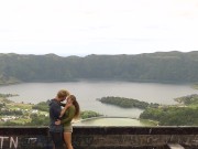 Hot teen couple has risky public sex in an abandoned hotel with people in it!!! - TravellingLovers 3/16