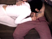 Russian amateur babe rims and blows big cock athletic guy uncensored onlyfans @wedontgotoheaven 2/16