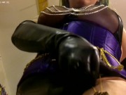 4KHD Latex Dominatrix POV Collar&Leashed SPH Facesitting Hump&Edging JOI DogWalk you like FuckPuppy 4/16