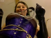 4KHD Latex Dominatrix POV Collar&Leashed SPH Facesitting Hump&Edging JOI DogWalk you like FuckPuppy 5/16