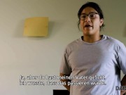 DAD DY4K redhead and her boyfriend's dad dy have on the sofa 16/16