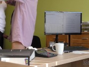 LOAN4K Kinky clerk lures the gorgeous chick into having a sex session 11/16