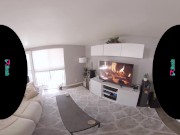 VRHUSH Blonde teen Lily Larimar uses her good looks and tight body to pay the delivery guy 2/16