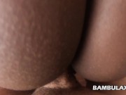 Ebony teen fucked from behind and cum inside 10/16