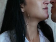 The seductive secretary is very fond of kissing. Hot kisses at work. 16/16