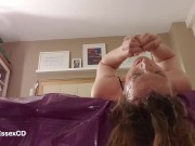 Lisa and charlotte throat fucked over the end of the bed 14/16