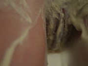 Petit essai d'argile blanche sous la douche. 12/16