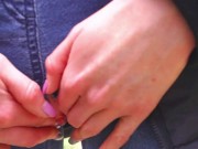 Exhib au parc, j'ai craqué mon slip 2/16