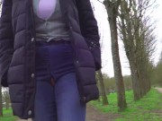 Exhib au parc, j'ai craqué mon slip 4/16