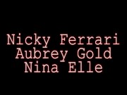Girls, Nina Elle And Nickey Ferrari Eat Pussy! 2/16