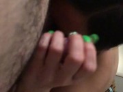 Girlfriends best friend gives me a blowjob while she showers 9/16