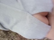 fake taxik street pickup!! Fucked her in the forest! creampie scene!! 8/16