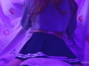 Amateur hot skinny brunette Has Multiple Orgasm Rubbing Her Pussy On The Pillow humping pillow  1/16