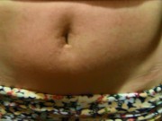 Tied belly of my 18 year old girlfriend I masturbate her spanking and spanking her belly button sexy 16/16