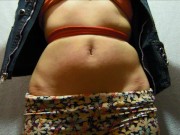 Tied belly of my 18 year old girlfriend I masturbate her spanking and spanking her belly button sexy 9/16