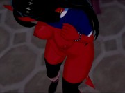 Meru the Succubus rubs and fingers her pussy. 3/16