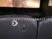 Angela Doll - je suce un mec au cinema et lui demande de m'enculer dans les WC 6/16